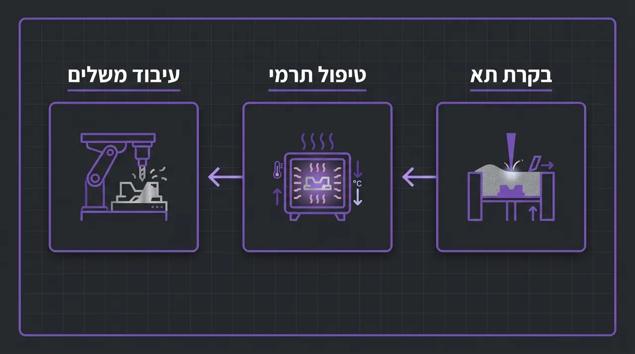 הדפסת מתכת DMLS: המדריך המלא לטכנולוגיה, יתרונות ושימושים