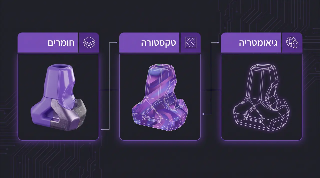 הדפסת תלת מימד צבעונית: המדריך המלא לטכנולוגיות ושימושים