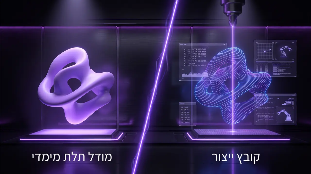 מדריך לבחירת פורמט קובץ הדפסת תלת מימד